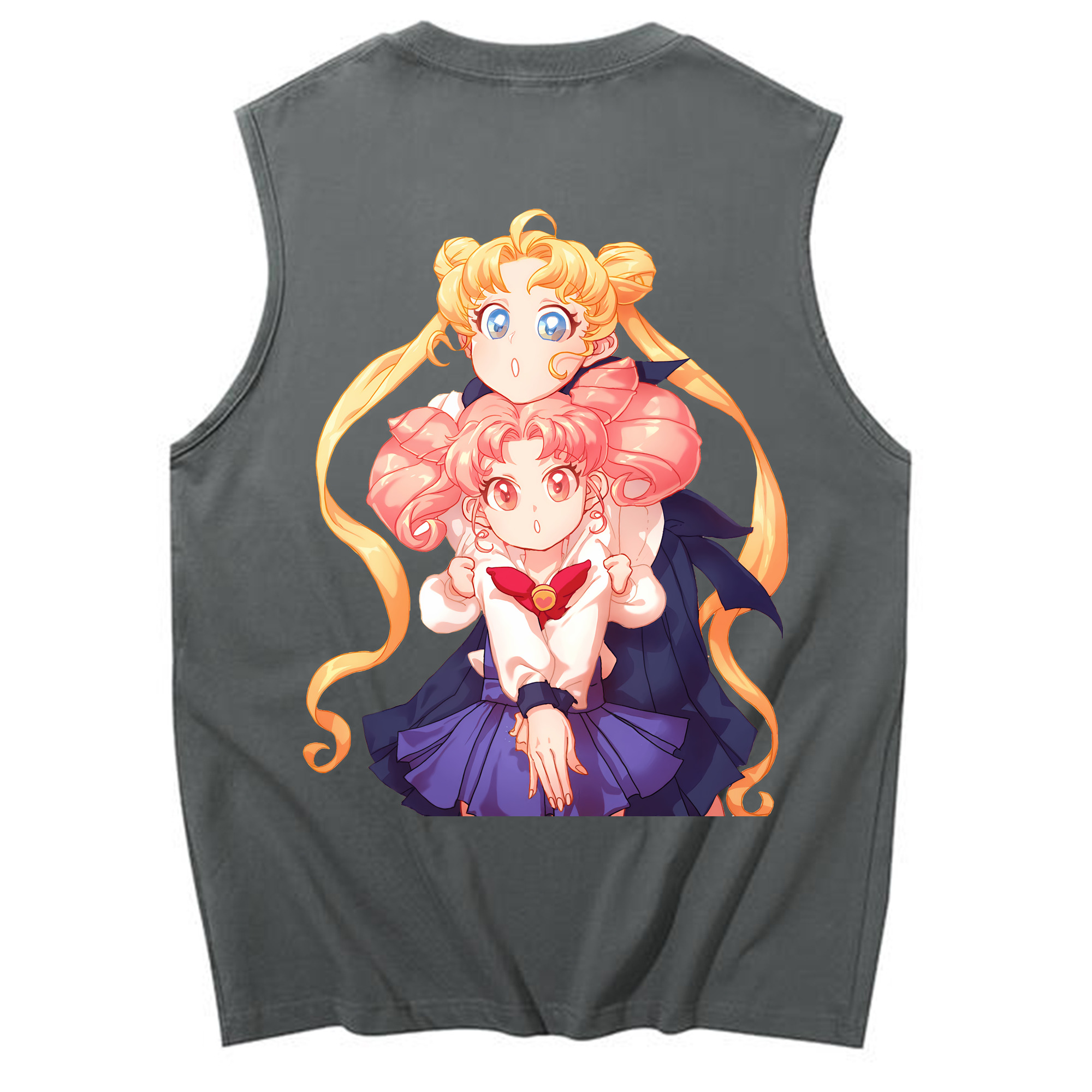 （画像用） 美少女戦士セーラームーン 愛野 美奈子 あいの みなこ Sailor Moon Aino Minako コットン100％タンクトップ（背面プリント）